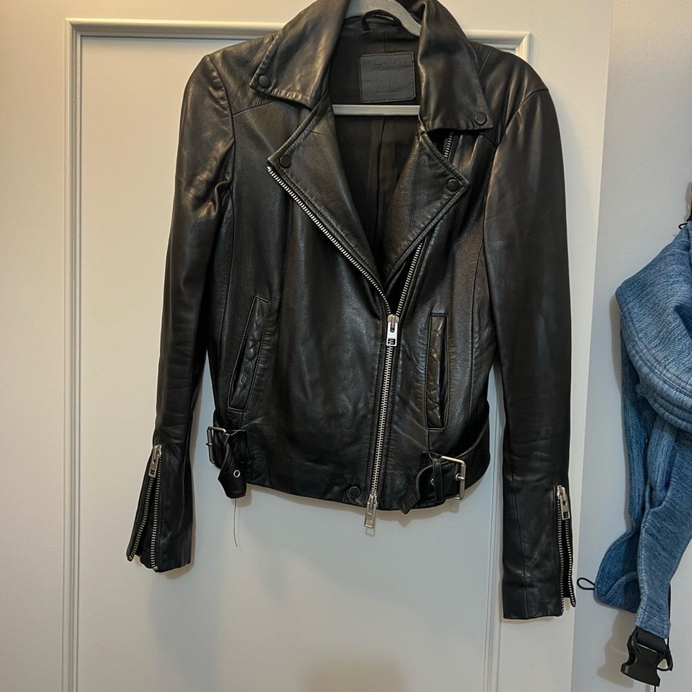 All Saints leather jacket